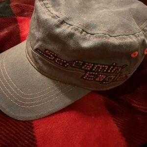 Harley-Davidson Gray and Orange Cap